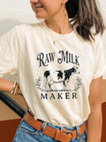 Funny Raw Milk Maker Feeding-Friendly T-shirt - Giftifymama