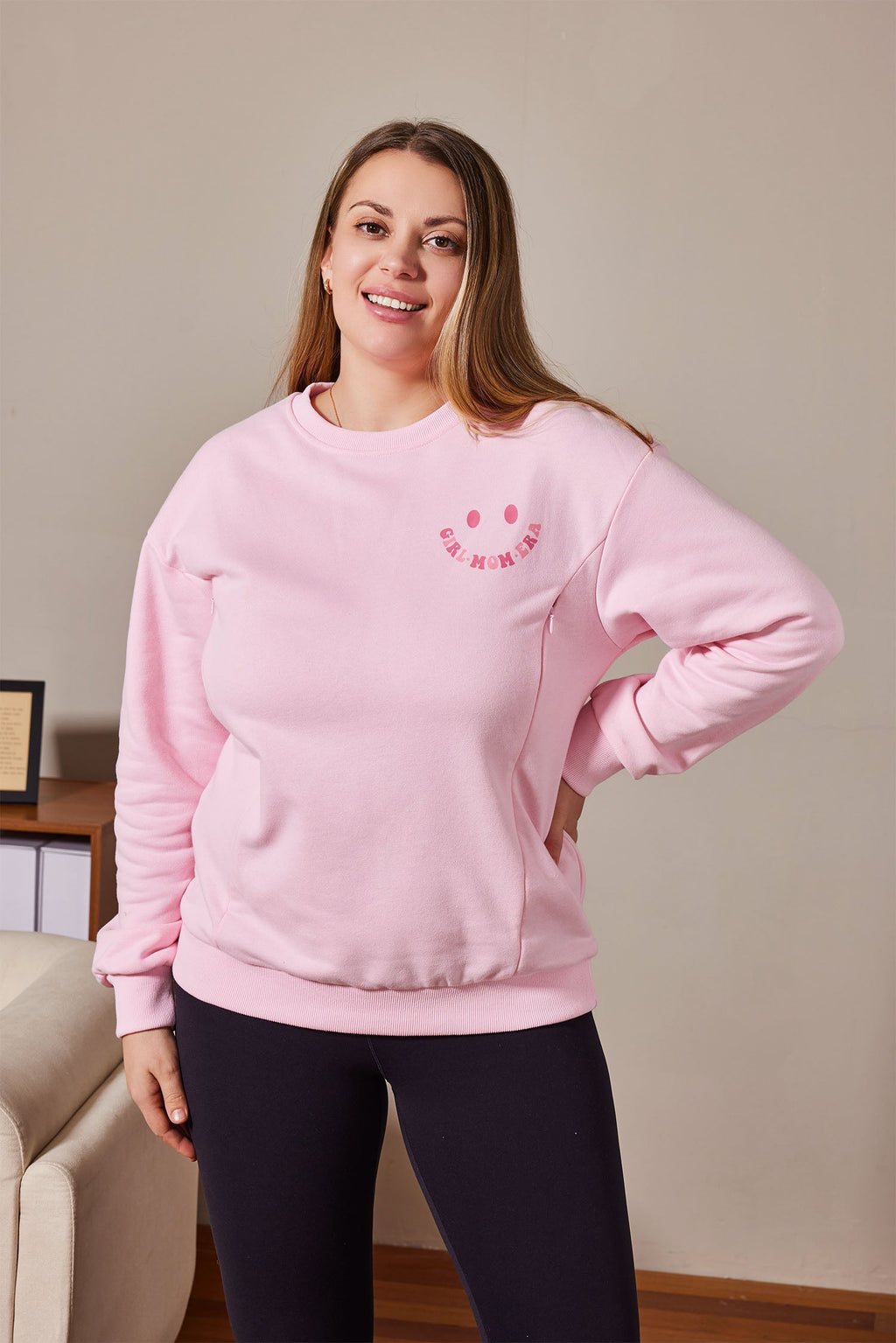 In My Girl Mom Era Feeding-Friendly Sweatshirt