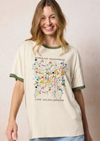 Oversized Spread Kindness Wildflower Feeding-Friendly T-Shirt