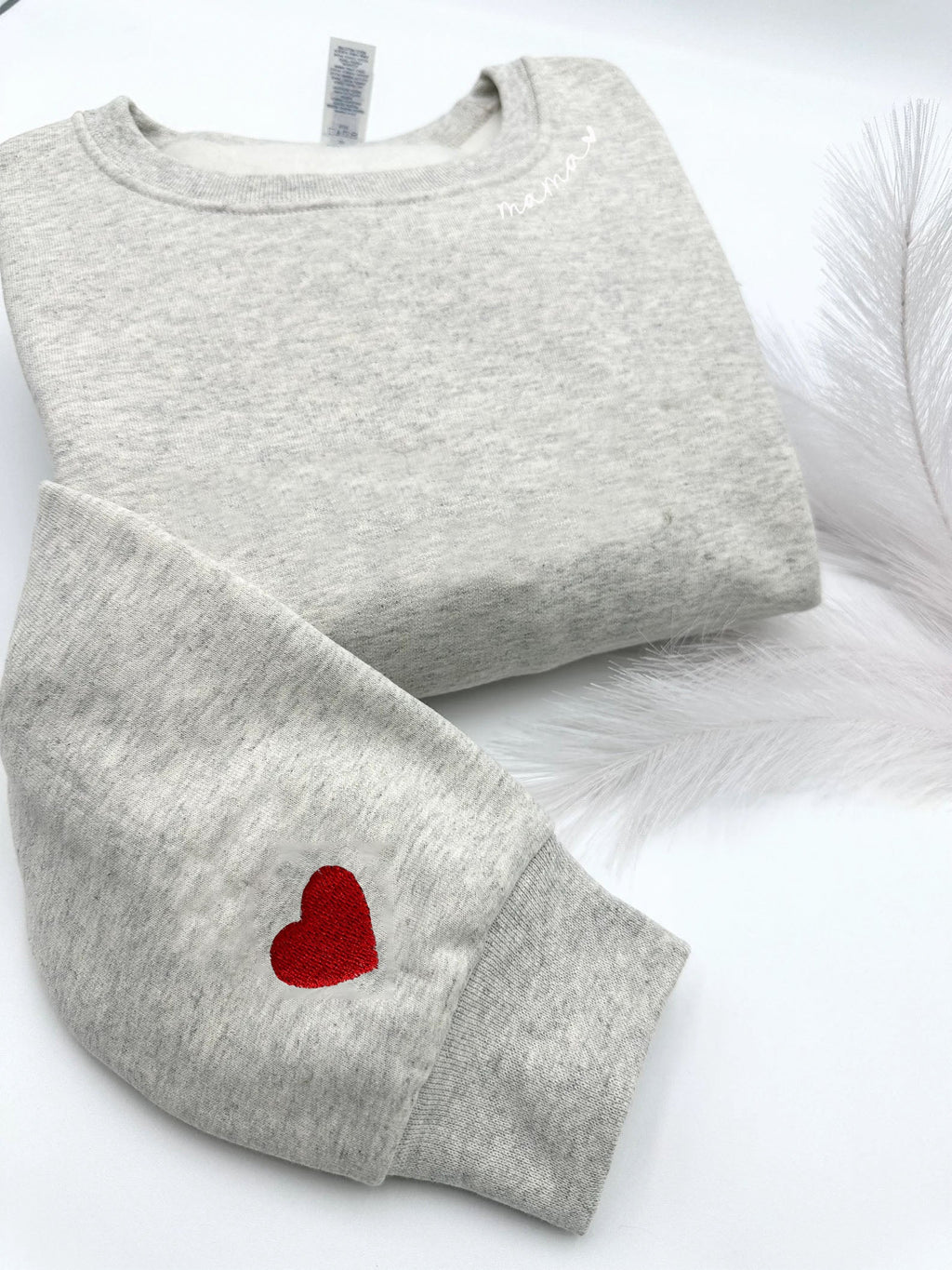 Oversized Mama Embroidered Feeding-Friendly Sweatshirt