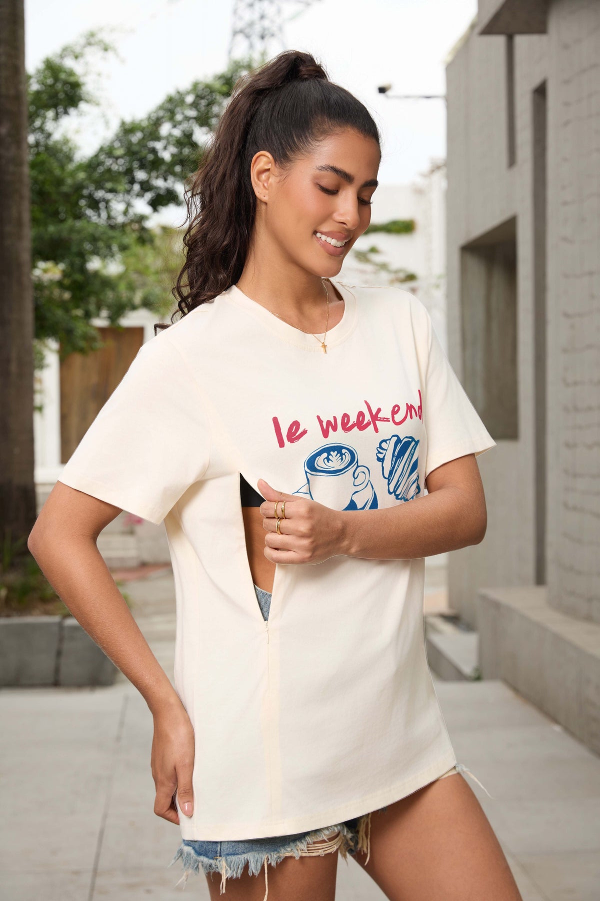 Weekend Feeding-Friendly T-Shirt