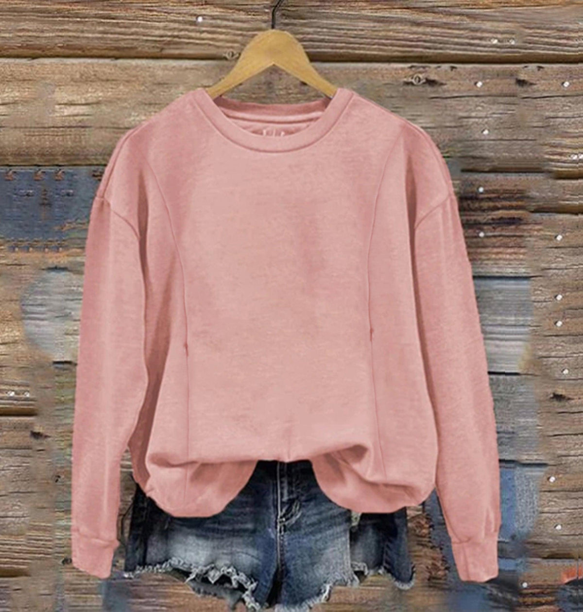 Mama's Solid Color Feeding-Friendly Sweatshirt - Giftifymama