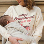 Mama's Breastaurant Feeding-Friendly Retro Sweatshirt