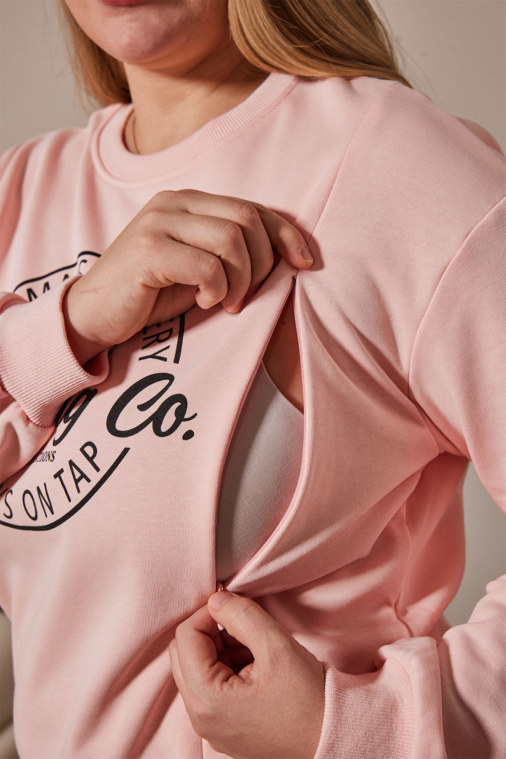 Funny Feeding-Friendly Crewneck Sweatshirt