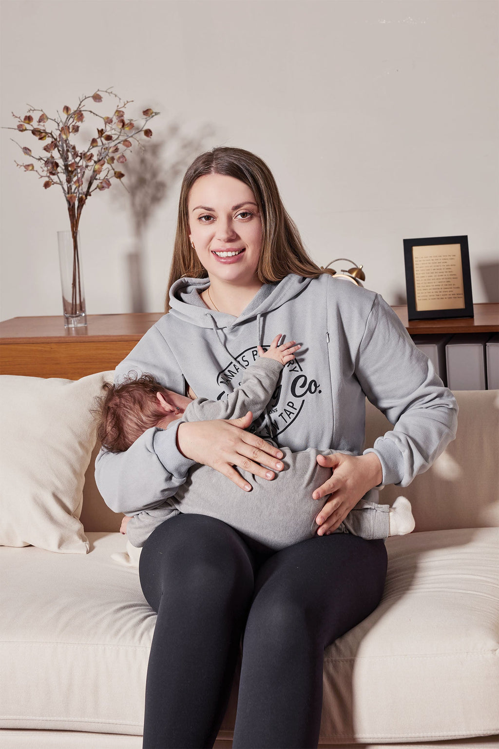 Mama's Boobery Feeding-Friendly Hoodie