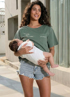 New Mama Feeding-Friendly Zip T-Shirt