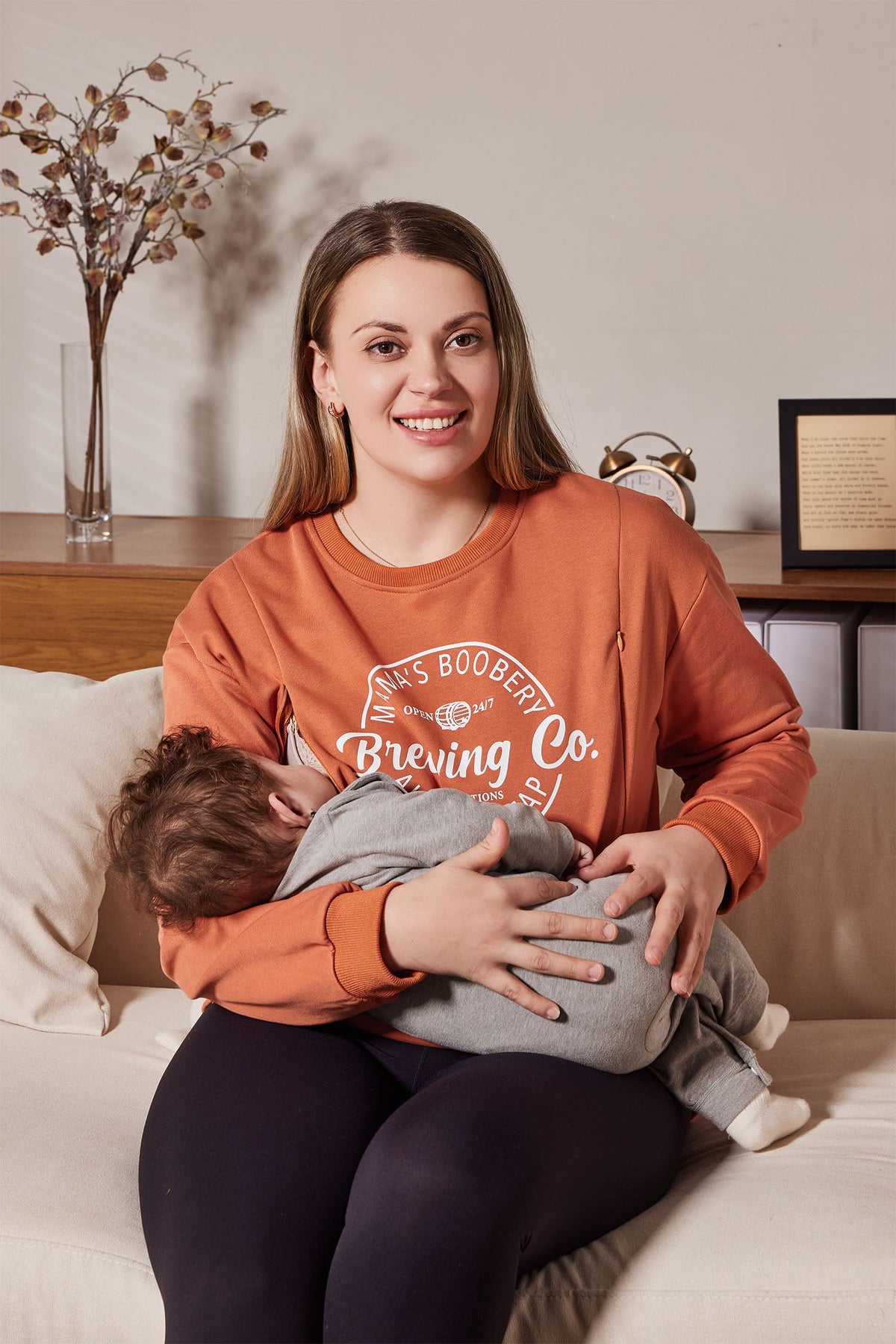 Funny Feeding-Friendly Crewneck Sweatshirt