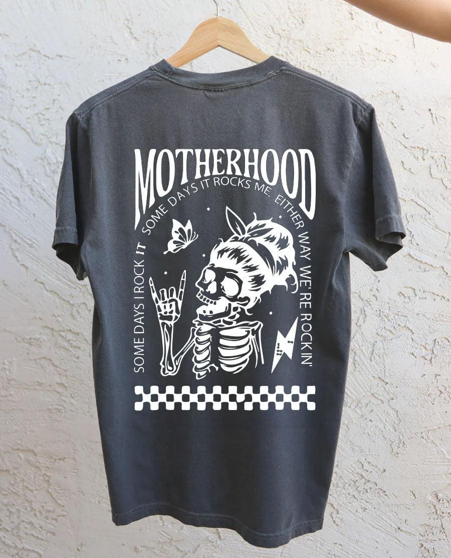 PRE-SALE Motherhood Sometimes I Rock It Sometimes It Rocks Me Feeding-Friendly T-shirt - Giftifymama