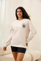 Motherhood Sometimes I Rock It Sometimes It Rocks Me Feeding-Friendly Sweatshirt
