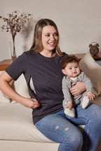 Motherhood Sometimes I Rock It Sometimes It Rocks Me Feeding-Friendly T-Shirt