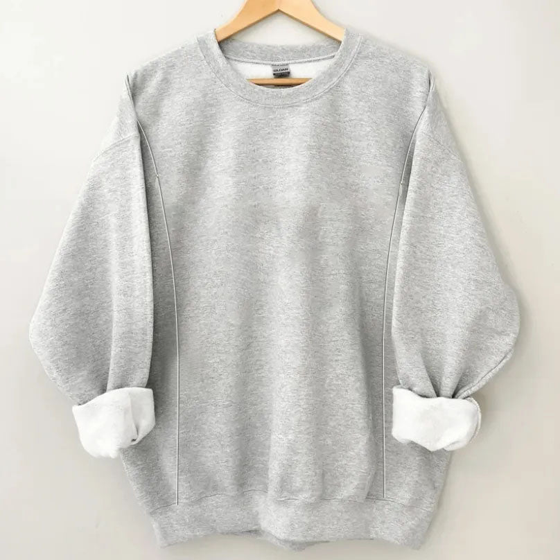 Mama's Plaid Color Feeding-Friendly Sweatshirt