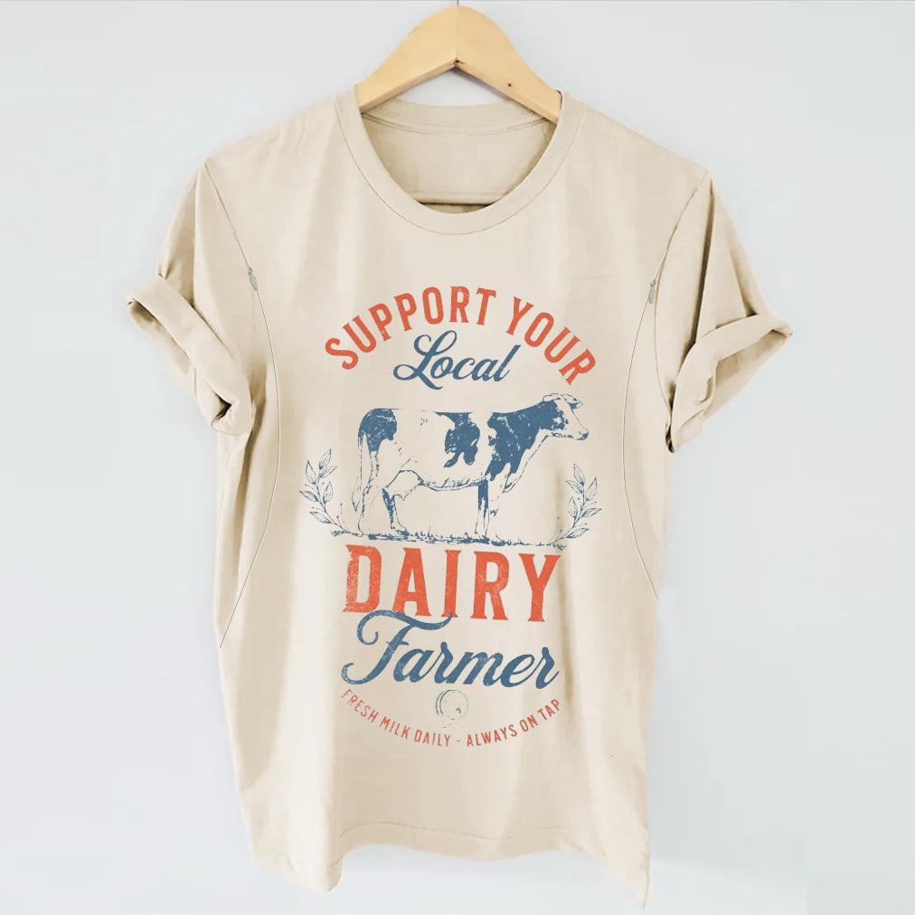Support Your Local Farmer Feeding-Friendly T-shirt - Giftifymama